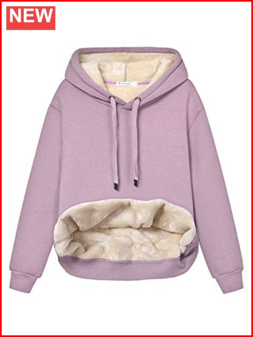 Womens Sherpa Lined Fleece Pullover Hoodie Warm Winter Sweatshirt